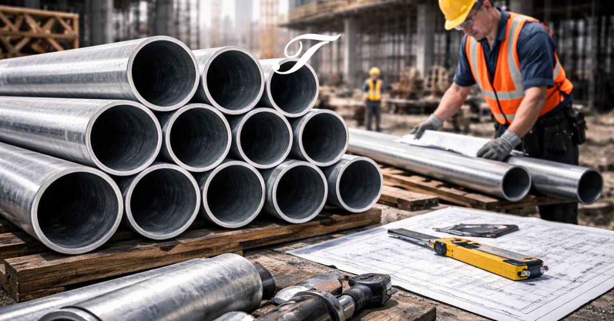 Tubos de aço aplicados corretamente para evitar retrabalho na obra Tubos de aço aplicados corretamente para evitar retrabalho na obra