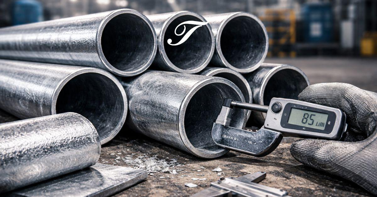 Tubos galvanizados com revestimento de zinco para maior durabilidade Tubos galvanizados com revestimento de zinco para maior durabilidade
