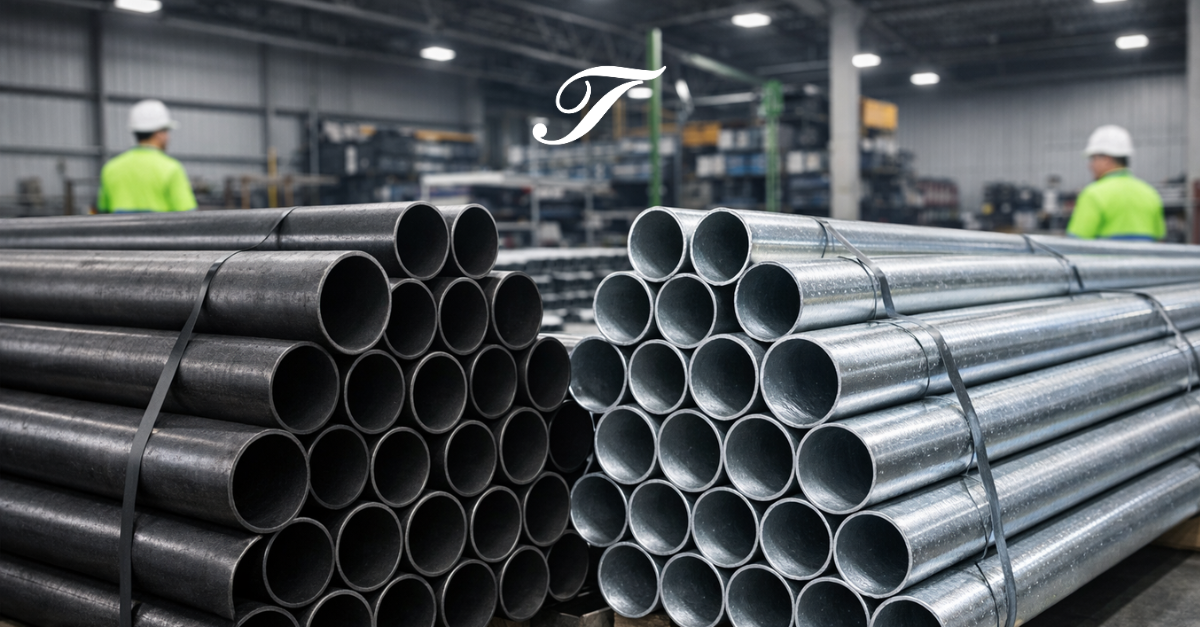 Comparação entre tubos de aço carbono e galvanizado Comparação entre tubos de aço carbono e galvanizado